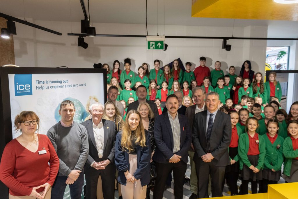 Xplore! Science Discovery Centre - Ysgol Bro Alun pupils at Time is Running Out exhibit