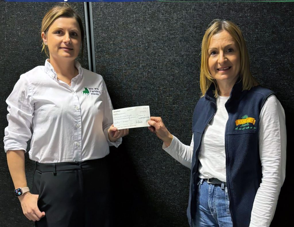 Farming Minds cheque