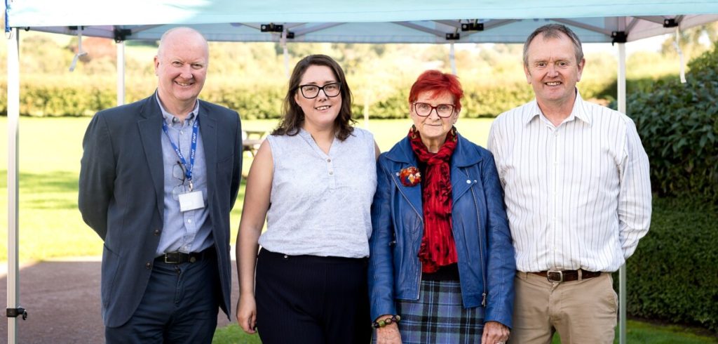 SP Mind CEO Marie Davies with co chairs Crad Lowe and Eva Roshan and trustee Dave Canning